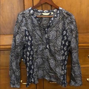 Paisley woven long sleeve